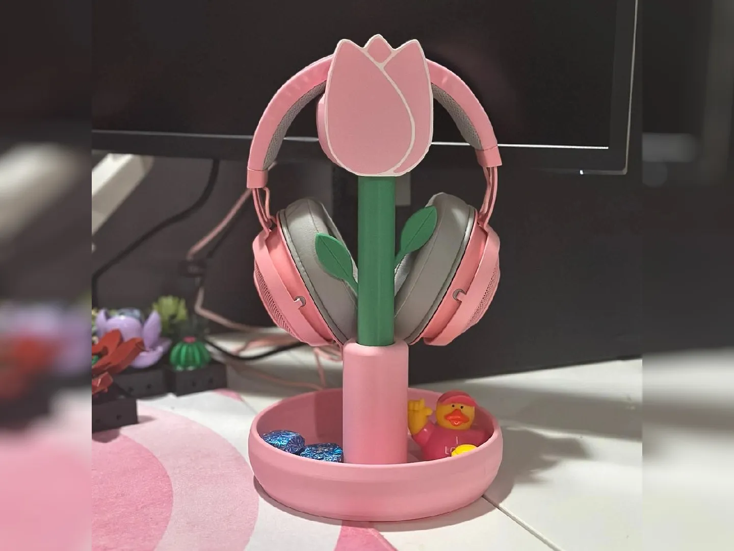 Suporte para Headset Flor