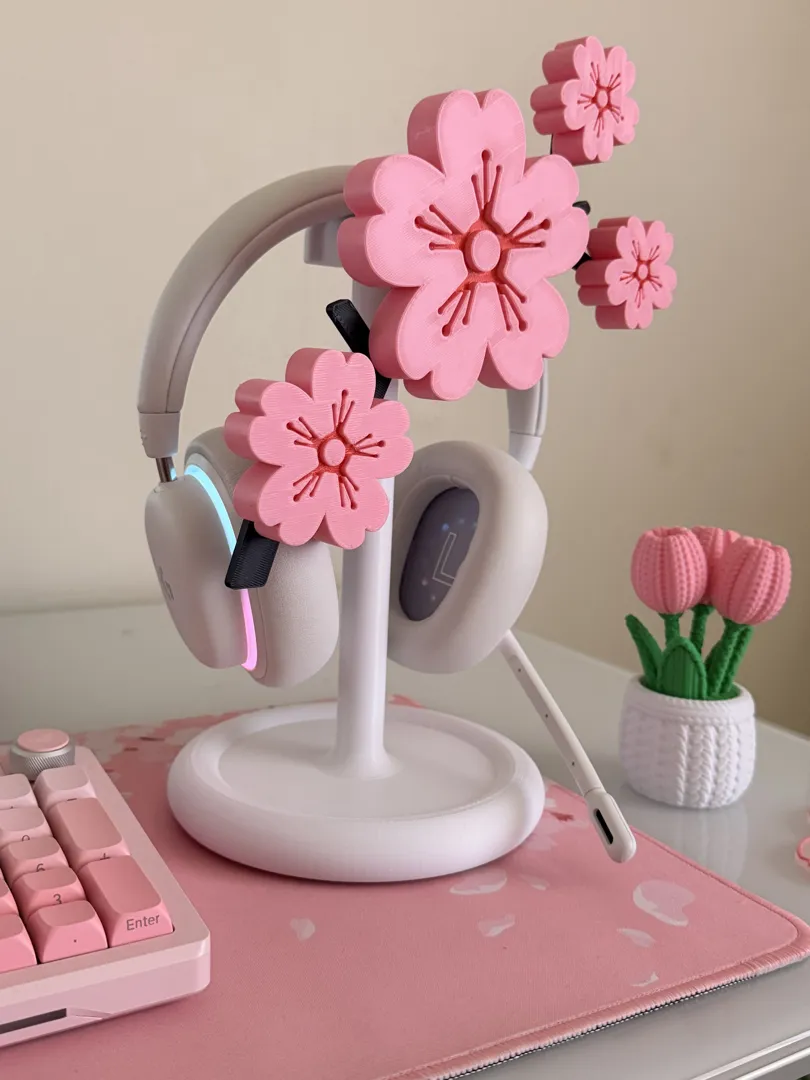 Suporte para Headset Sakura Cherry Blossom