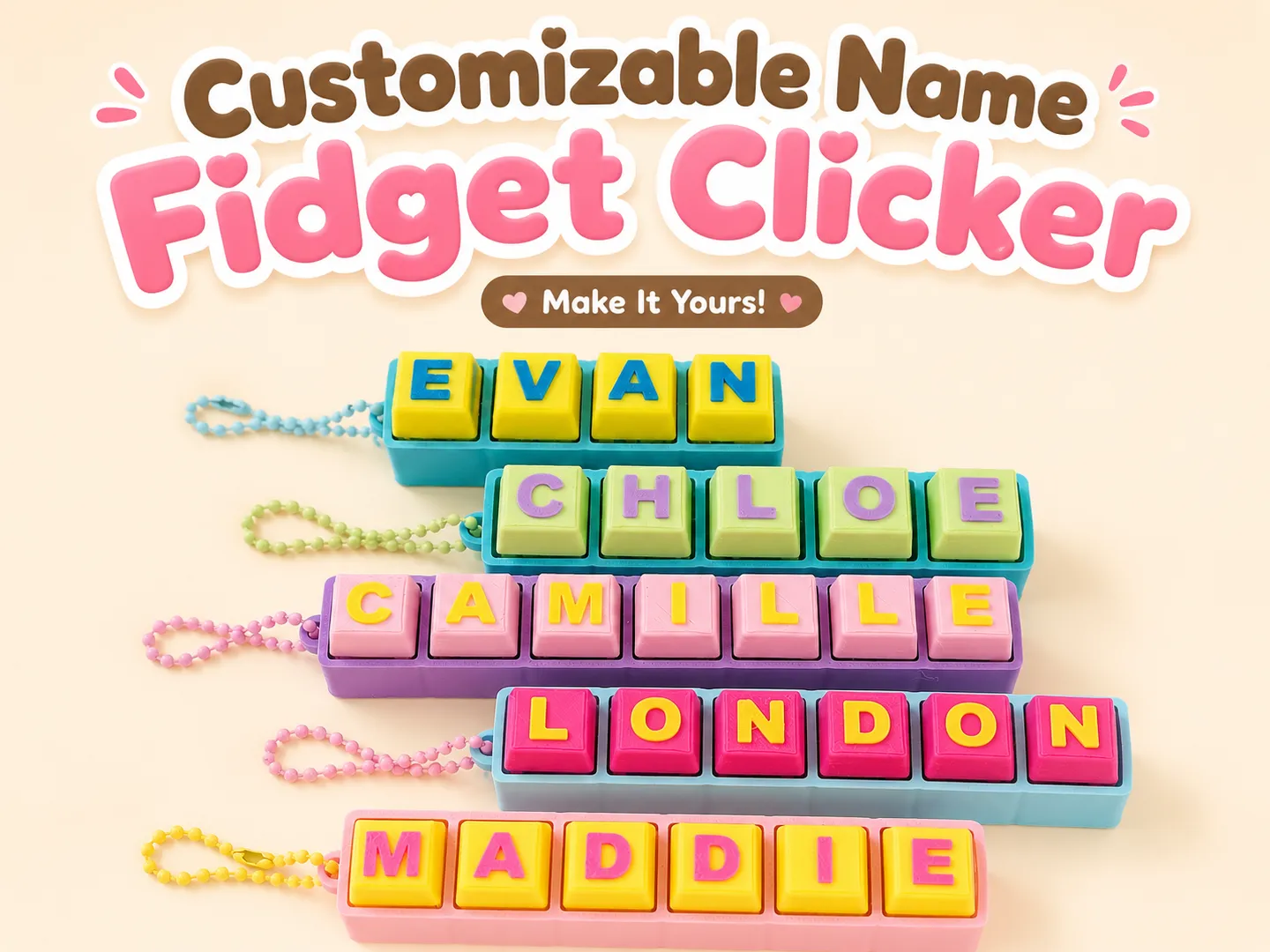 Fidget Clicker Personalizável