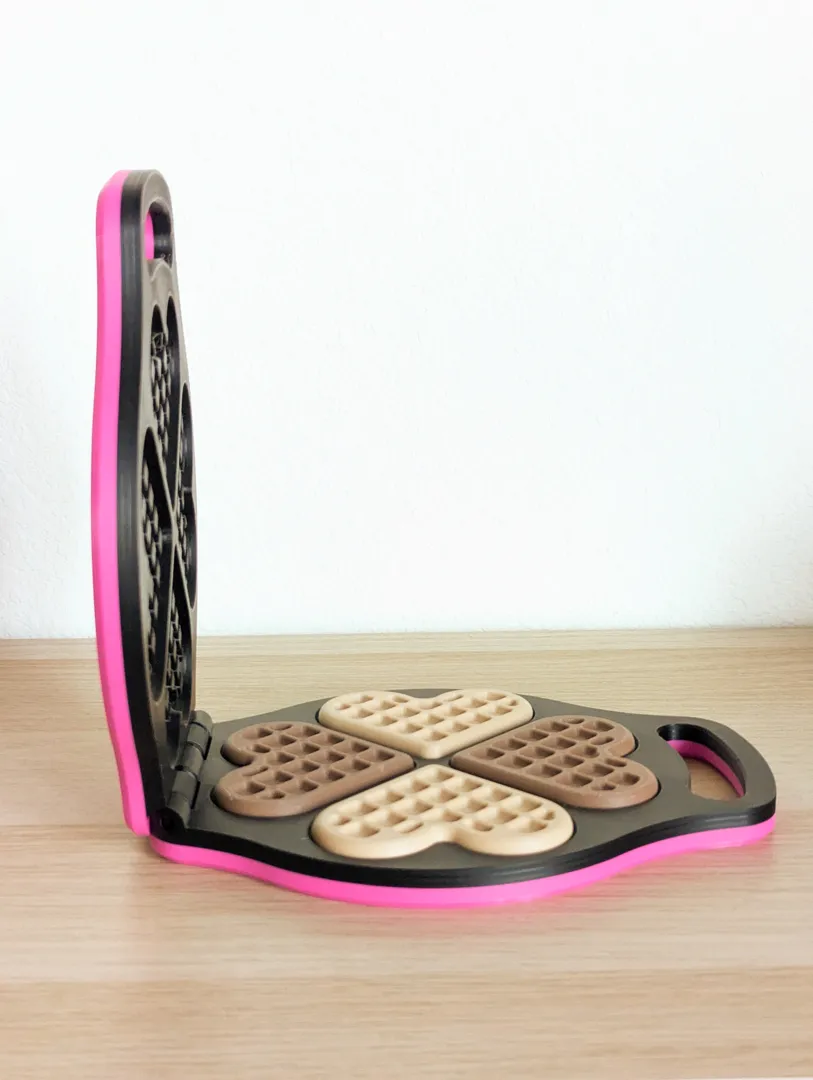 Ferro de Waffle de Coração