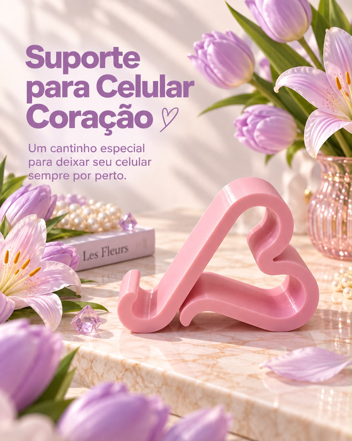 Suporte para Celular Coração
