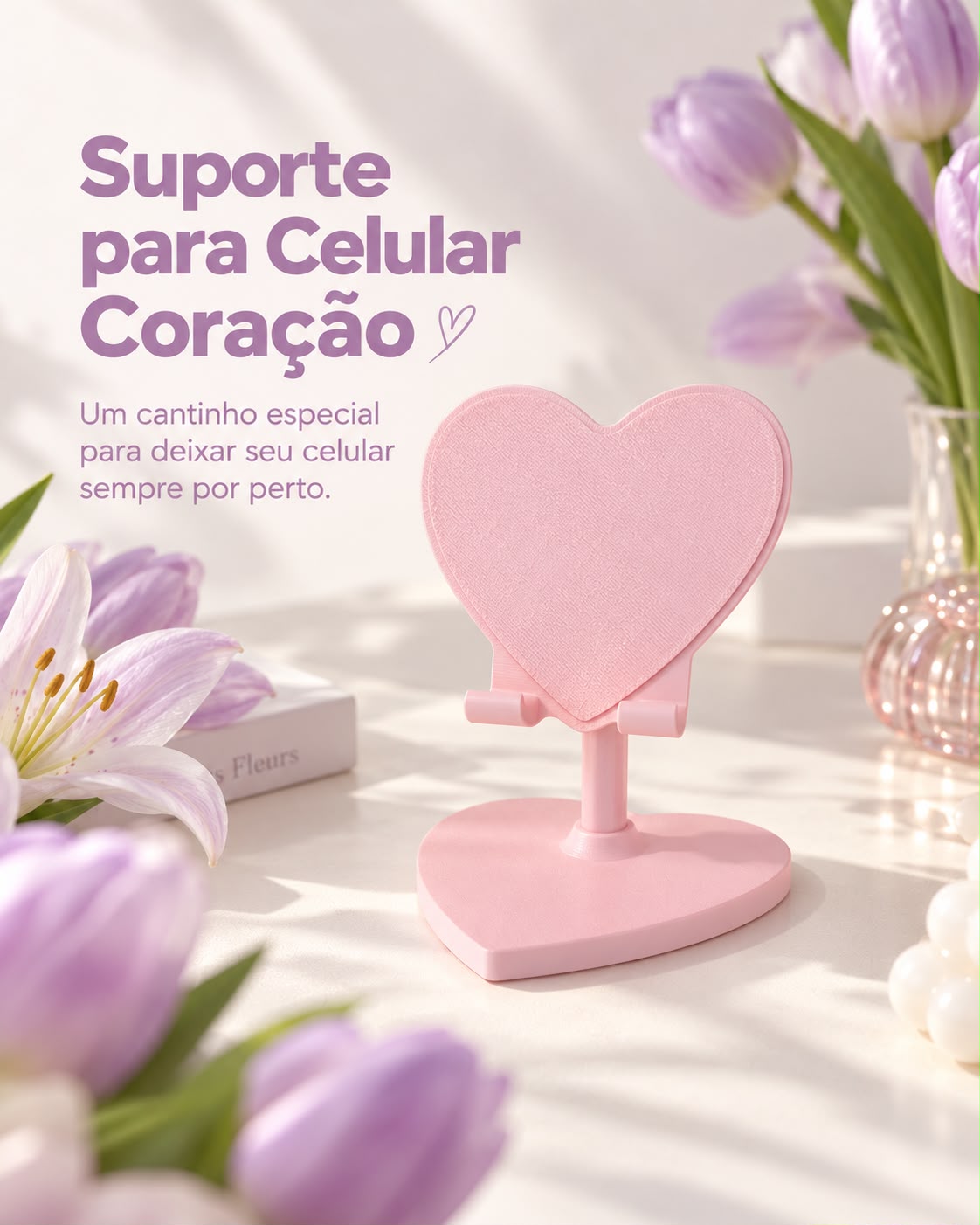 Suporte para Celular Coração