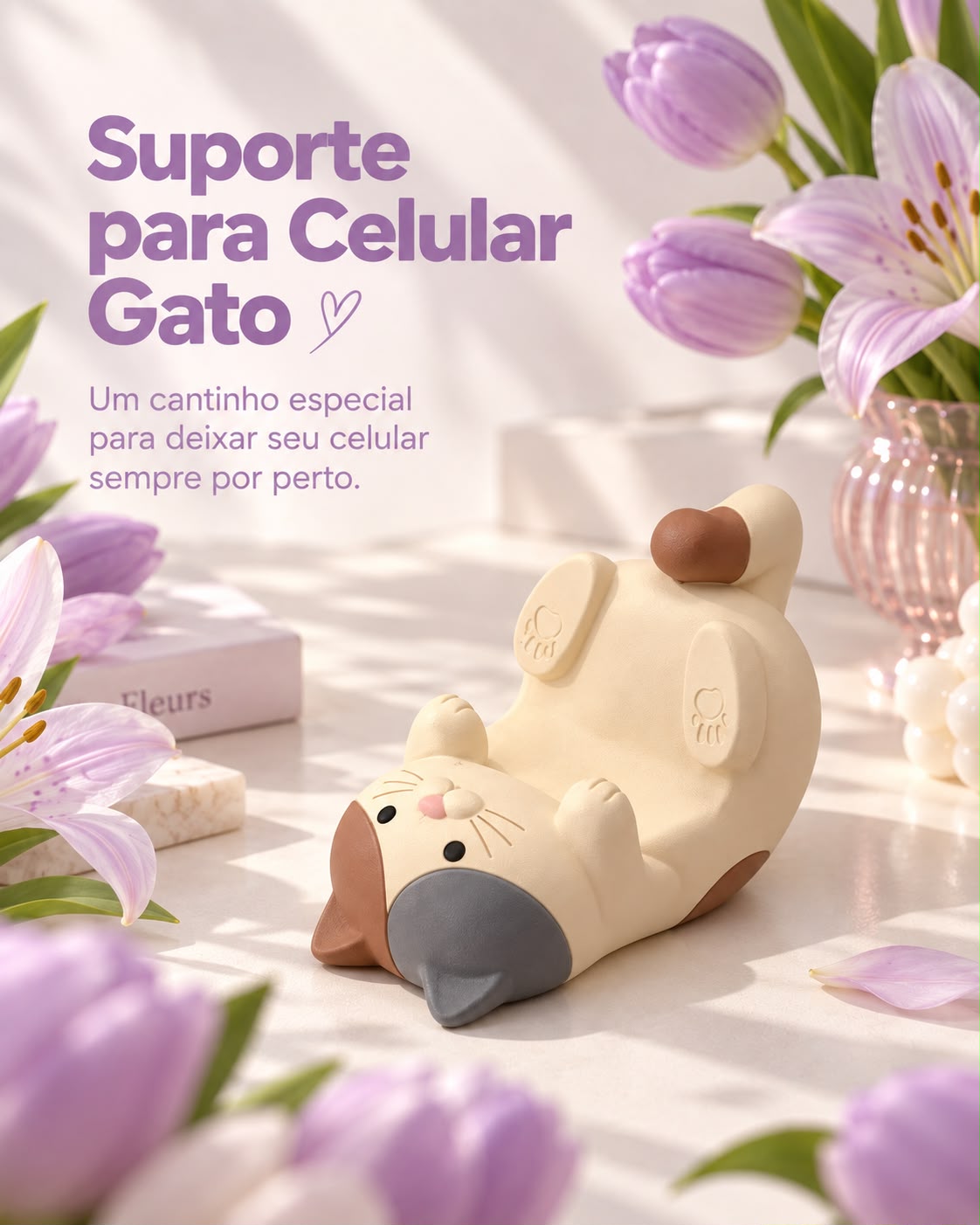 Suporte para Celular Gato