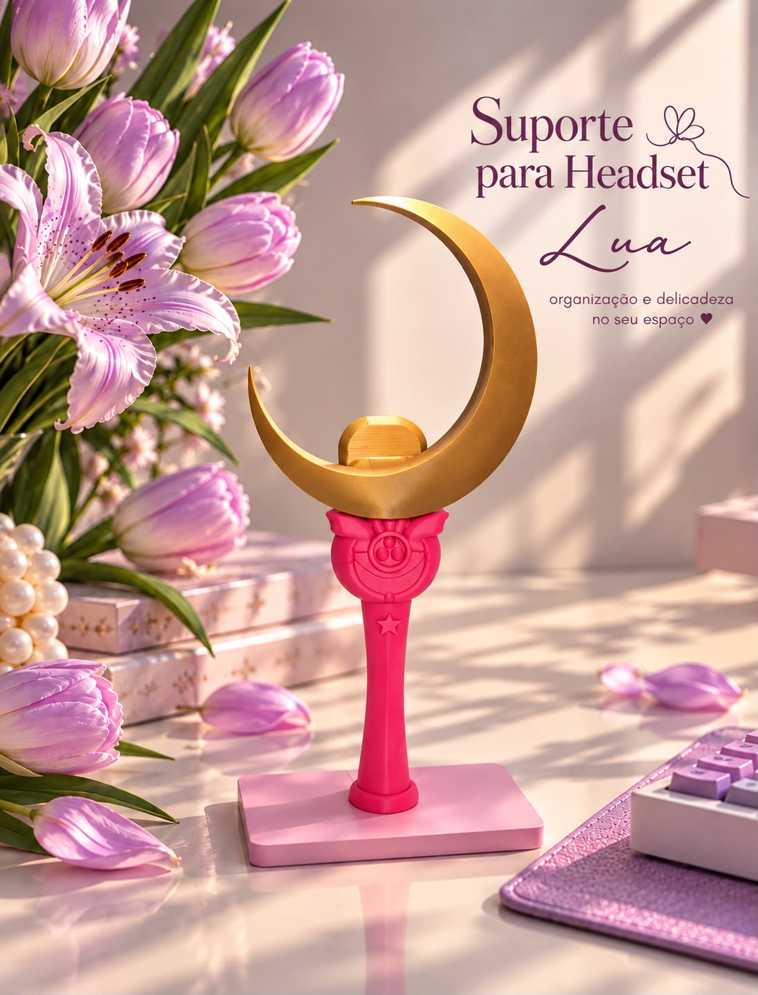 Suporte para Headset Lua