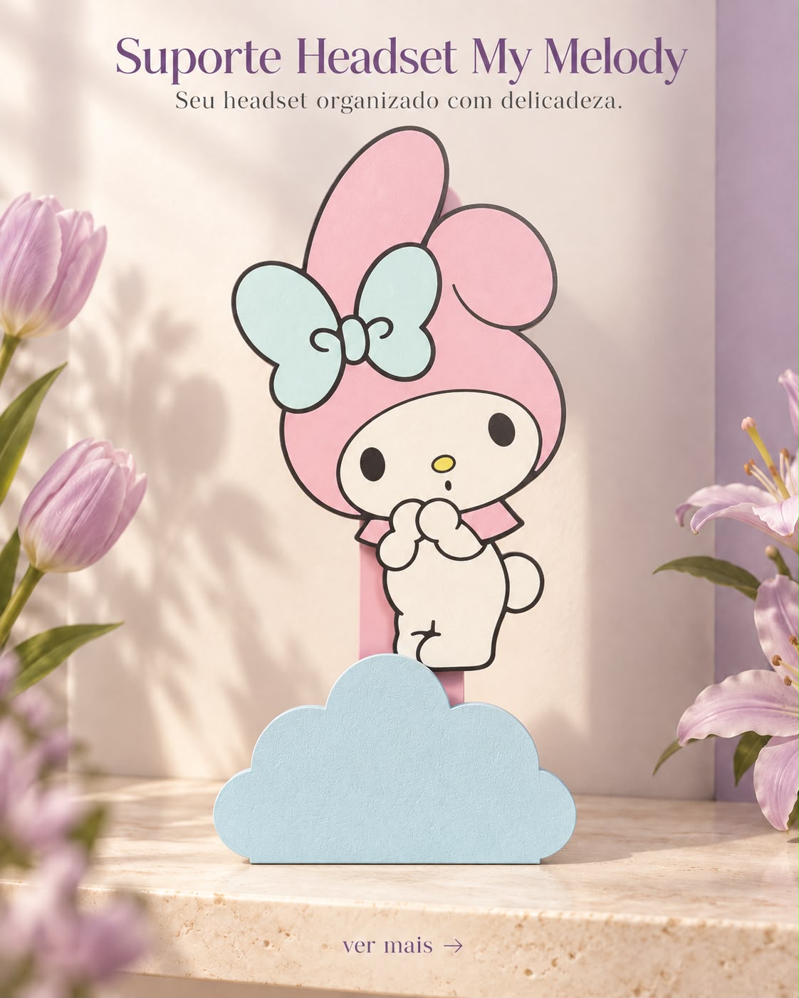 Suporte headset My Melody