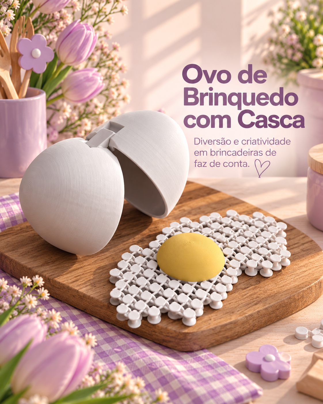 Ovo de Brinquedo com Casca