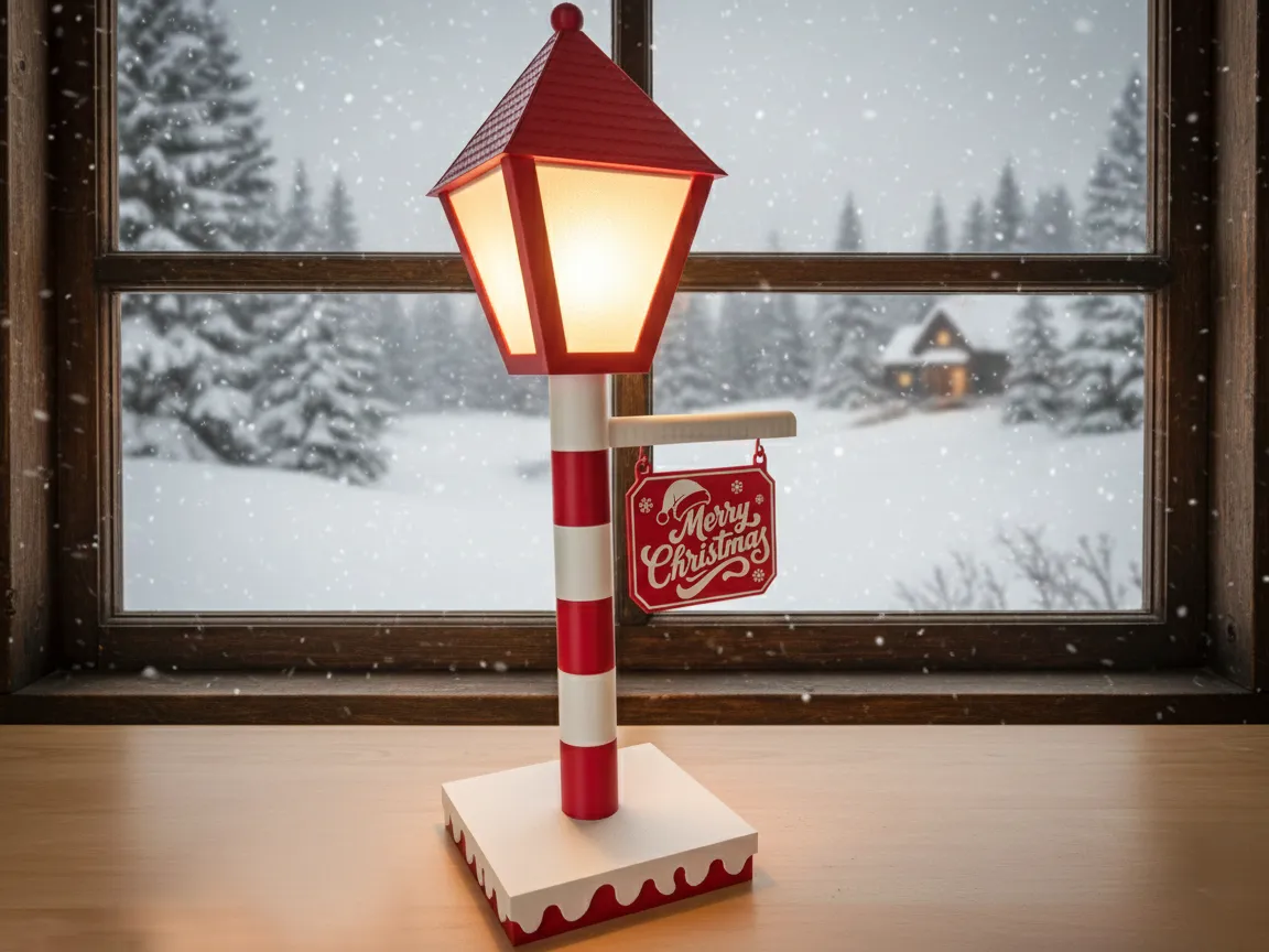 Luminária Poste de Natal