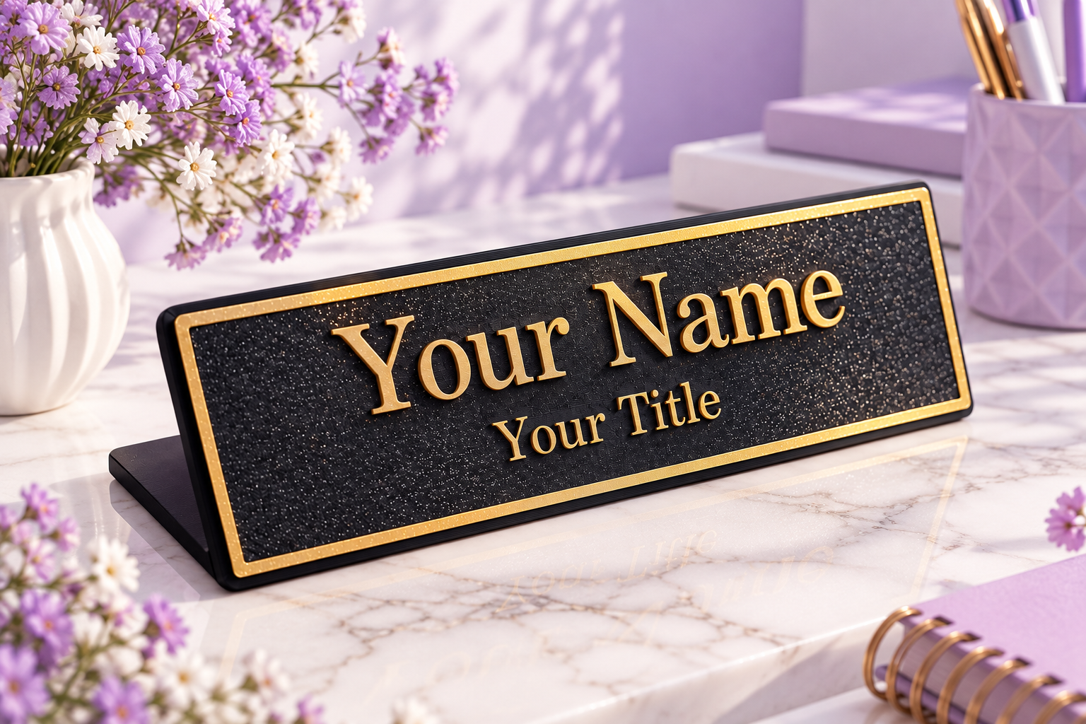 Placa de Nome Personalizável