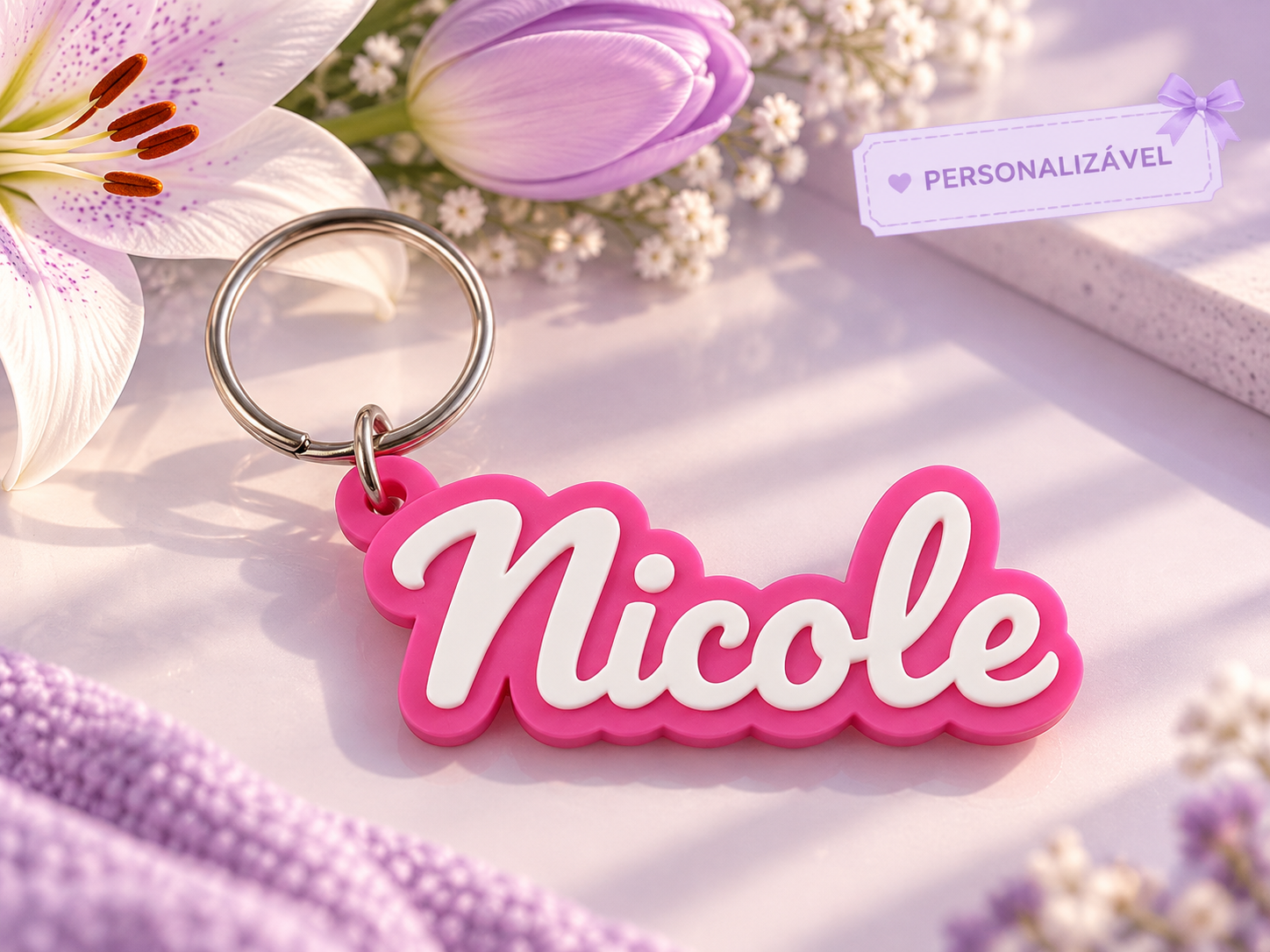 Portachiavi Nome Parametrico Personalizzabile
